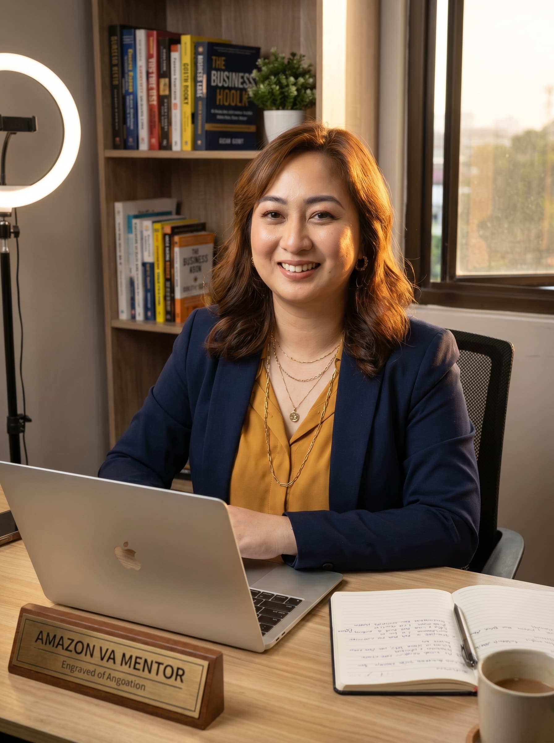 Professional portrait of Lish Aquino, Filipina Biggest Global E-Commerce Platform Seller VA pioneer and founder of AmazeNation