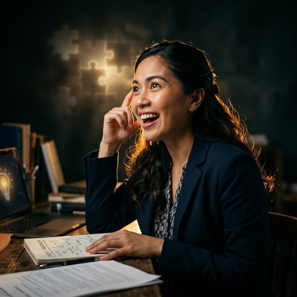 Filipina having an aha moment of clarity