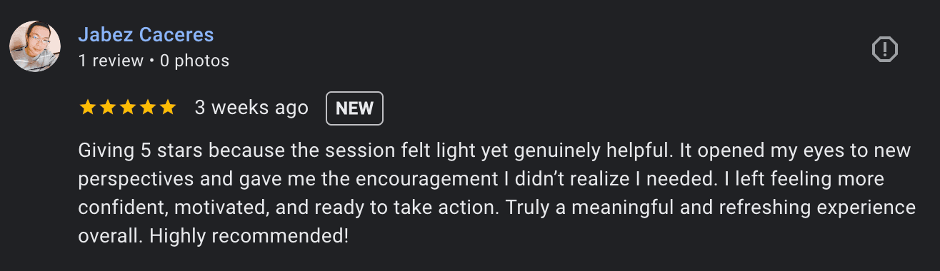 Review from Jabez Caceres