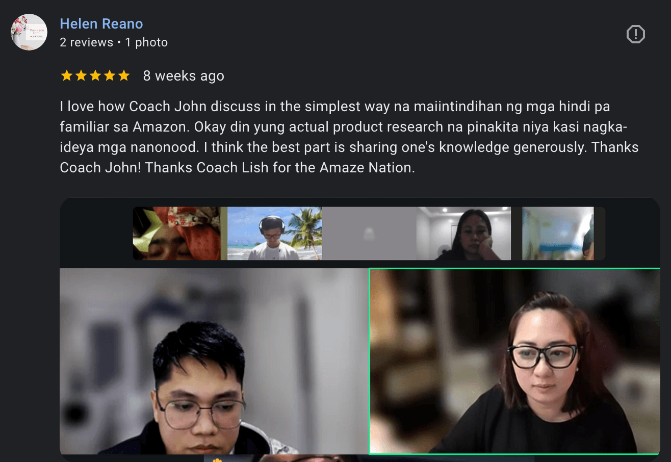 Review from Helen Reano