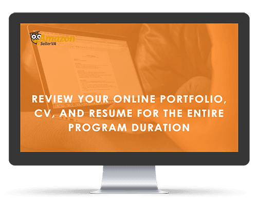 Online portfolio, CV, and resume review for the entire program duration